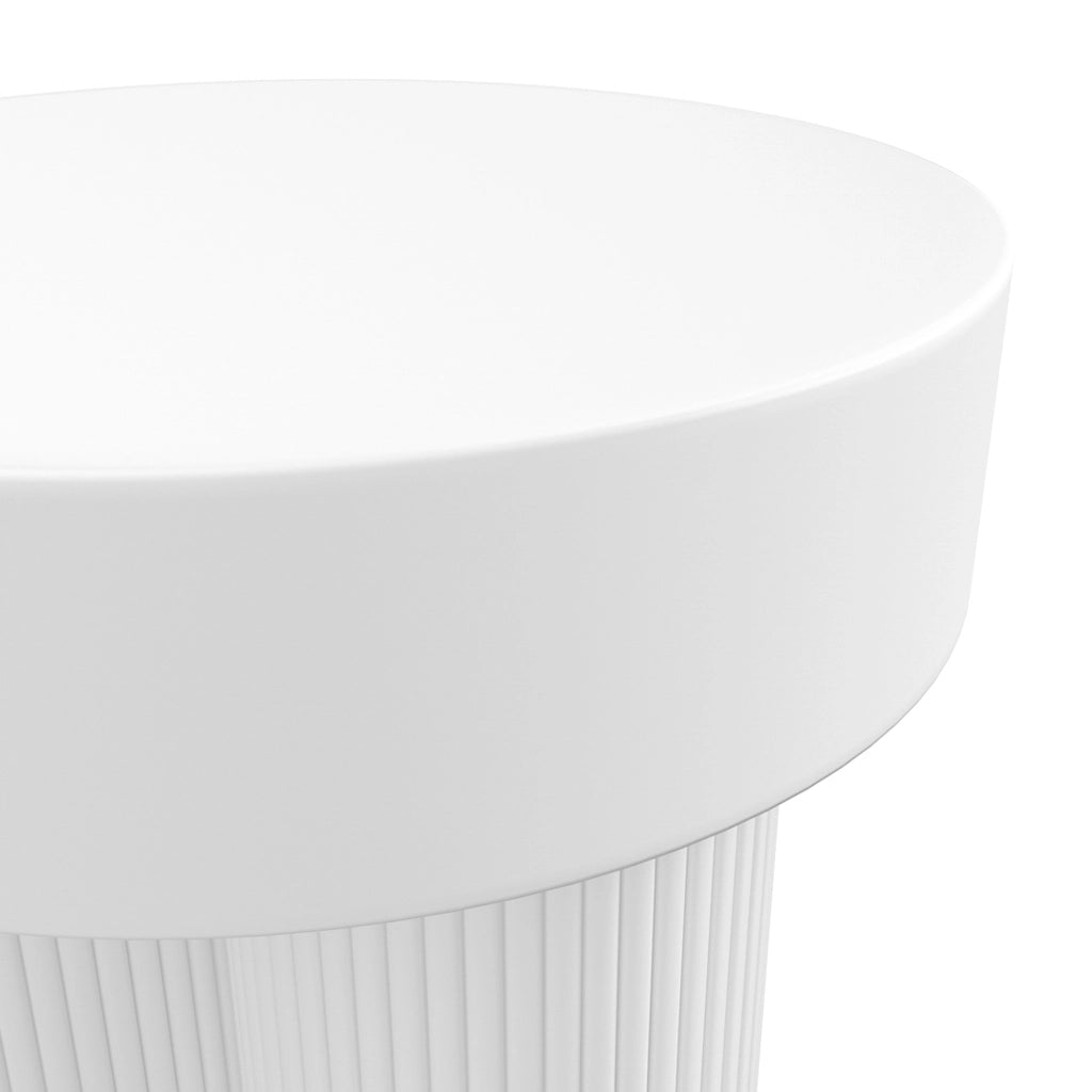 Astrid White Side Table