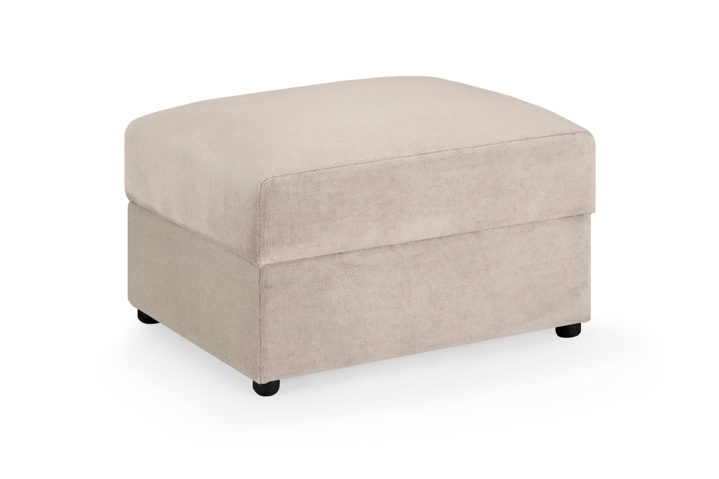 Mirabel Mocha Velvet Footstool Ottoman: Luxurious Comfort, Elegant Living Room Accent