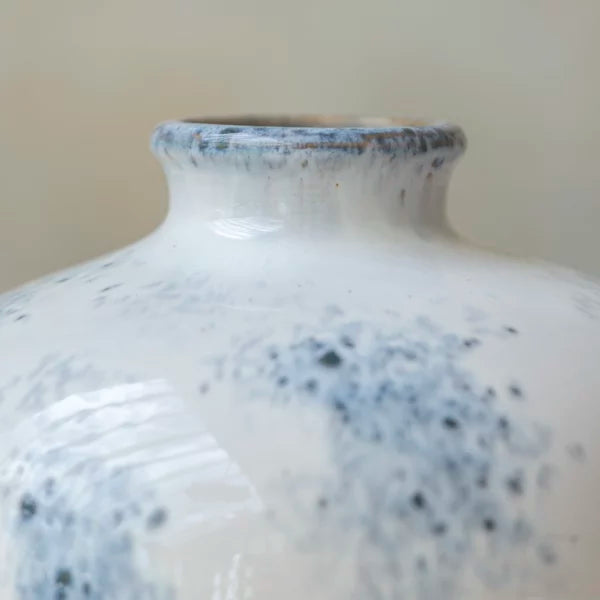 Cassis Stoneware Stem Vase