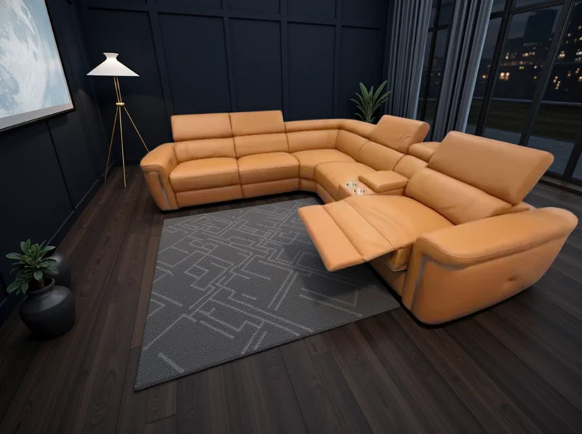 Summerville Recliner Sofa Tan Large Corner