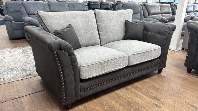 Bella Fullback Sofa Grey 2 Seater