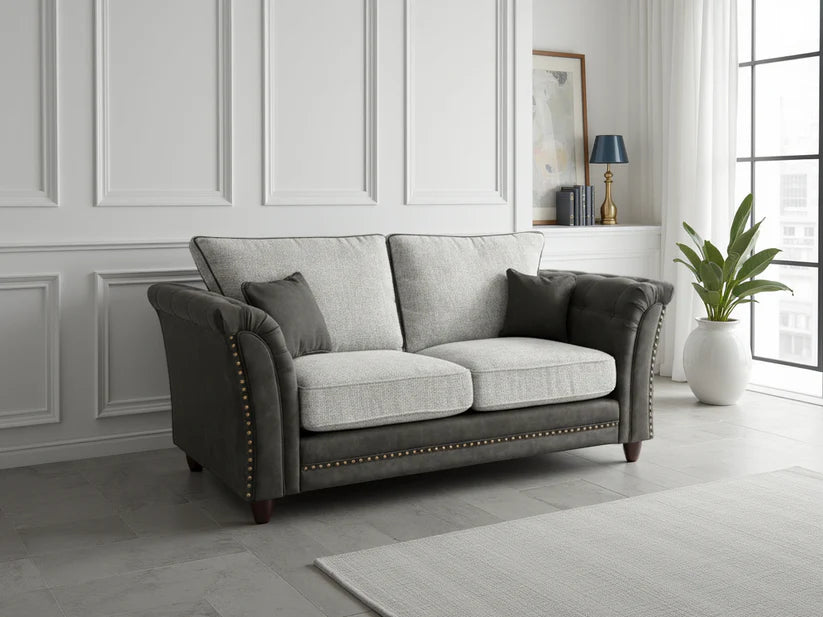 Bella Fullback Sofa Grey 2 Seater
