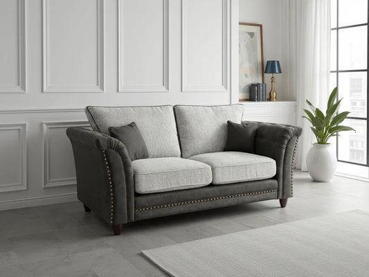 Bella Fullback Sofa Grey 2 Seater