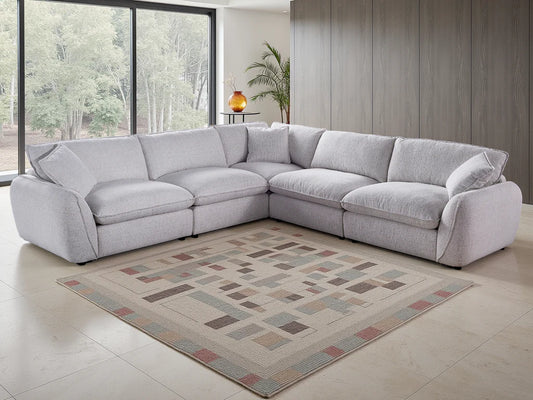 Luxurious Berlin Beige or grey Large Corner Sofa - Cloud-Like Comfort & Modern Style