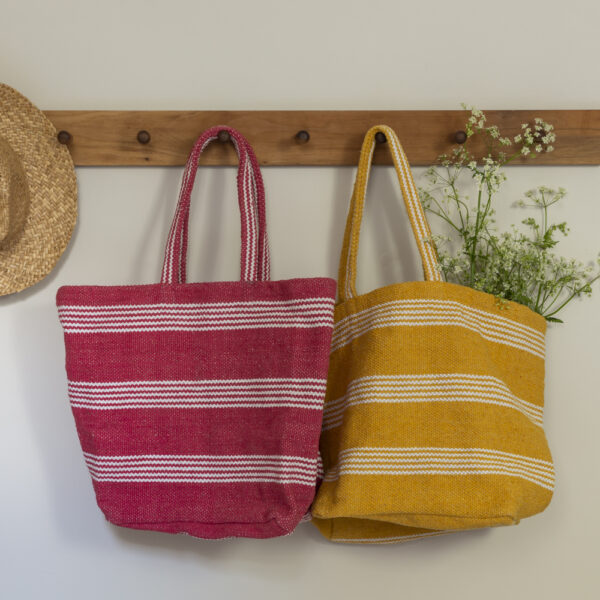 Chunky Cotton Tote Bag Pink