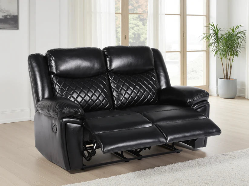 Myra Recliner Sofa Black 2 Seater
