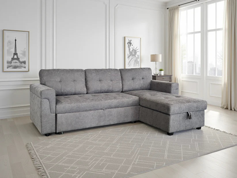 Omniya Sofabed Grey Universal Corner
