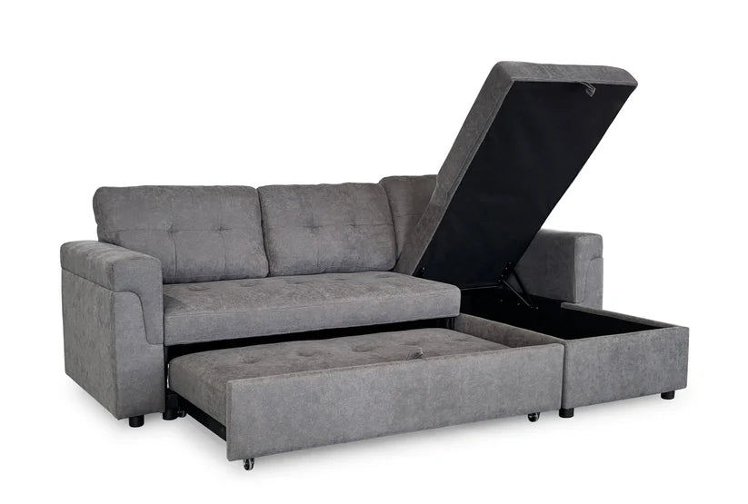 Omniya Sofabed Grey Universal Corner