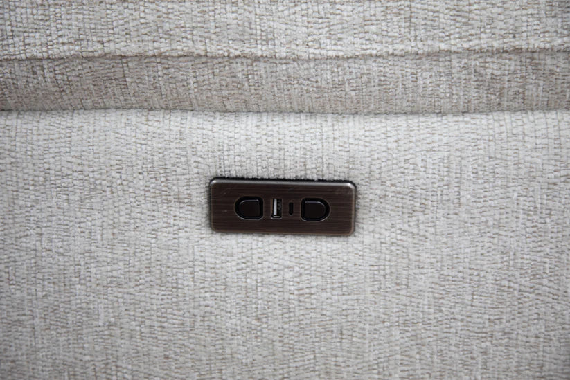 Owen Electric Recliner Sofa Beige Large Corner
