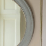 Vintage Mirror Round Soft Grey