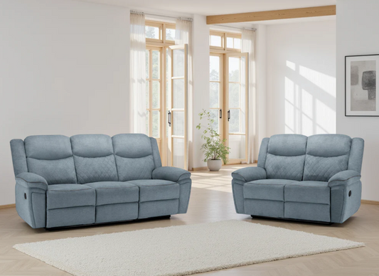 Myra Recliner Sofa Grey Fabric