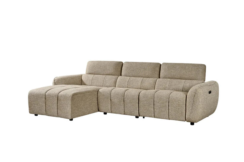 Turin Electric Recliner Sofa Left Hand