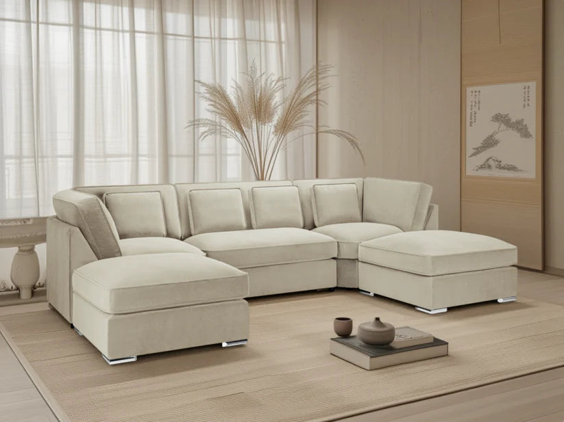 Belgravia Sofa Beige U Shape Corner