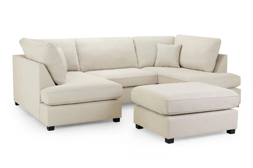 Carnaby Classic Sofa Beige U Shape Corner